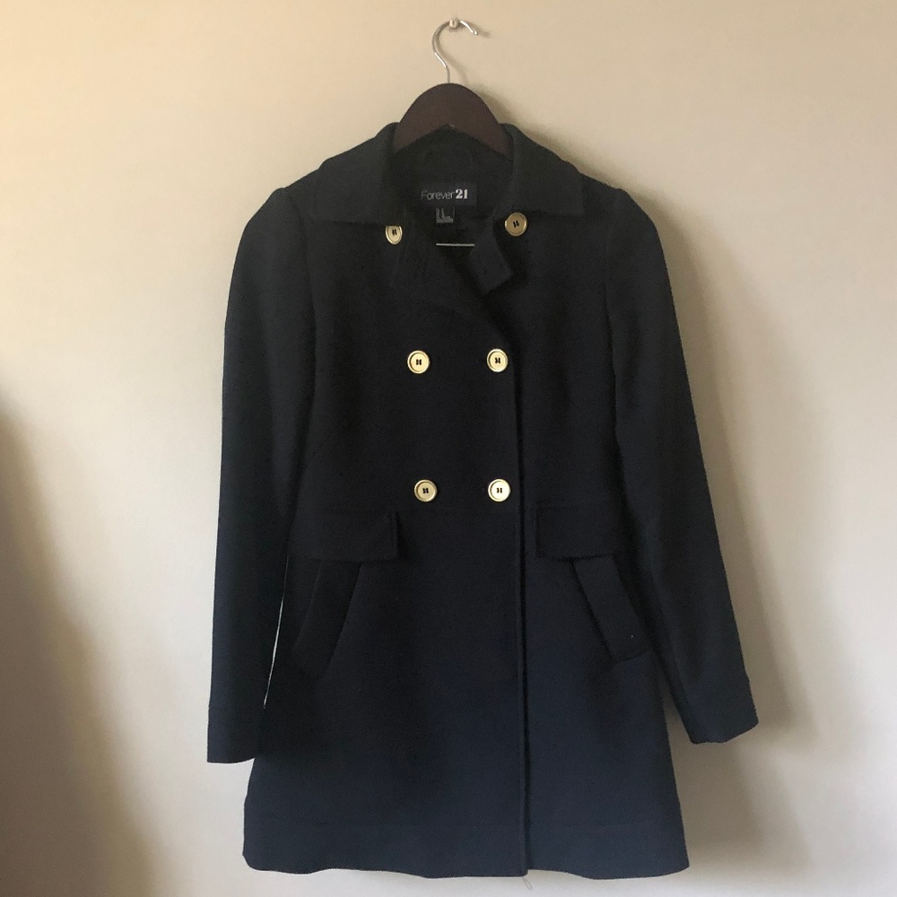 Peacoat with Gold Buttons